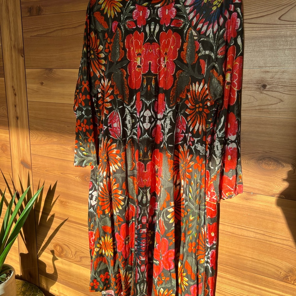 Floral Boho Midi Dress